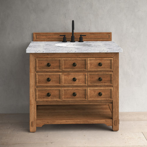 Farmhouse & Rustic Solid Wood Bathroom Vanities | Birch Lane